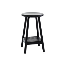 Milo MLP65TTF-h65-black-footrest | Bar stools | Karl Andersson & Söner