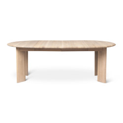 Bevel Table Extendable x2 - White Oiled Oak | Dining tables | ferm LIVING