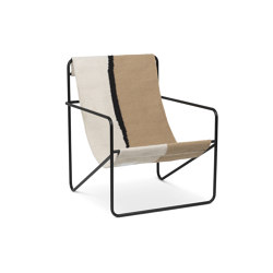 Desert Lounge Chair - Black/Soil | Armchairs | ferm LIVING