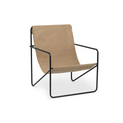 Desert Lounge Chair - Black/Sand | Armchairs | ferm LIVING