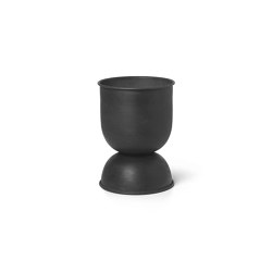 Hourglass Pot - Extra Small - Black/Dark Grey | Plant pots | ferm LIVING