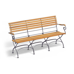 Classic Bench 3-Seater with armrests | Panche | Weishäupl