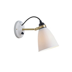 Hector 30 Wall Switched, Satin Brass with Black Braided Cable | Wall lights | Original BTC