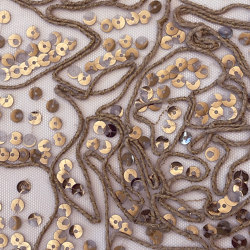 Cordella col. 102 ecru/gold | Drapery fabrics | Jakob Schlaepfer