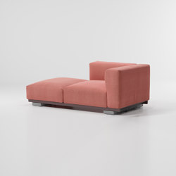 Molo Right corner 2-seater open | Modular seating elements | KETTAL