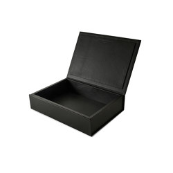 Bookbox black leather large