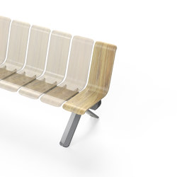 Ascent Single Back End piece Right | Benches | Green Furniture Concept