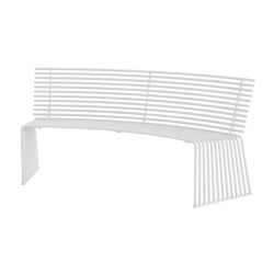 ZEROQUINDICI.015 CONVEX  SEAT WITH BACKREST | Benches | Urbantime