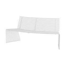 ZEROQUINDICI.015 CONVEX  SEAT WITH BACKREST | Benches | Urbantime
