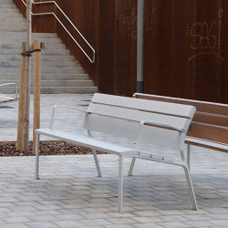 NeoRomántico 100% Aluminio Bench | Benches | Urbidermis