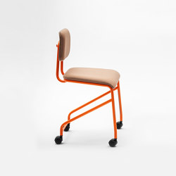 CO low mobile stool with backrest | Chairs | VANK