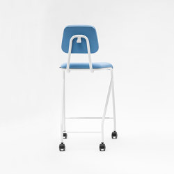 CO mobile stool with backtrest | Bar stools | VANK