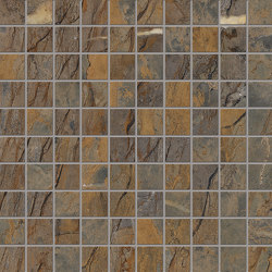 Tele di Marmo Reloaded Mosaico FOSSIL BROWN MALEVIC 3X3 |  | EMILGROUP