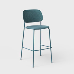 Hale PET Felt Bar Stool Upholstered | Bar stools | De Vorm
