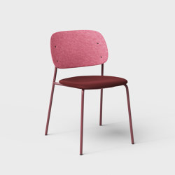 Hale PET Felt Stack Chair Upholstered | Chaises | De Vorm