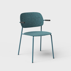Hale PET Felt Stack Chair Armrests | Chaises | De Vorm