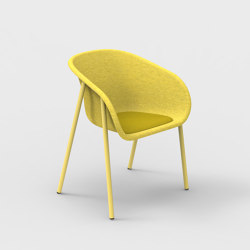 LJ 1 PET Felt Armchair Upholstered | Chairs | De Vorm