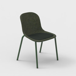 LJ 2 PET Felt Stack Chair Upholstered | Sillas | De Vorm