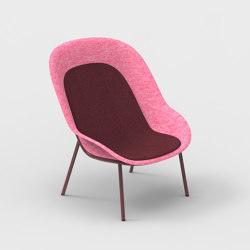 Nook PET Felt Lounge Chair | Sessel | De Vorm