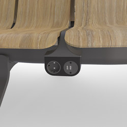 Stadium charger | Schuko sockets | Green Furniture Concept