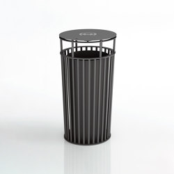 ZEROQUINDICI.015 BIG LITTER BIN WITH HIGH COVER | Waste baskets | Urbantime