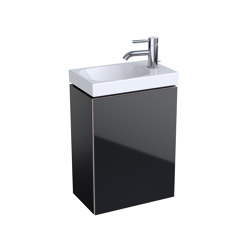 Acanto | handrinse basin cabinet black | Bathroom furniture | Geberit