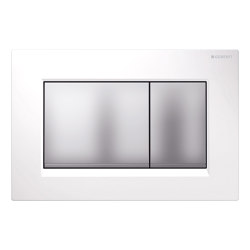 Actuator plates | Sigma30 white, matt chrome-plated | Grifería para WCs | Geberit