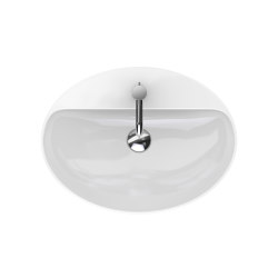 VariForm | countertop washbasin oval with tap hole bench | Wash basins | Geberit