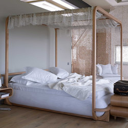 Milano Canopy Bedroom - teak | Beds | MARY&