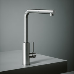 Kitchen Inox | Stainless steel AISI316L kitchen sink mixer with swivel spout. | Kitchen taps | Quadrodesign