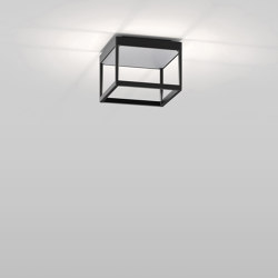 REFLEX² S 150 schwarz | Pyramidenstruktur silber | Deckenleuchten | serien.lighting