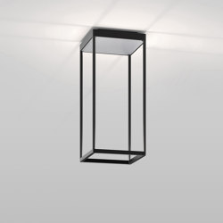 REFLEX² S 450 schwarz | Pyramidenstruktur silber | Deckenleuchten | serien.lighting