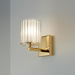 Flute Wall Light IP44 polished gold | Wall lights | Tom Kirk Lighting