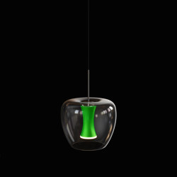 Apple Mood Small Suspension Green | Suspended lights | Quasar