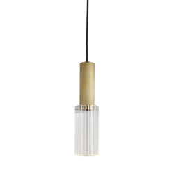Flume | 80 Pendant - Antique Brass | LED lights | J. Adams & Co