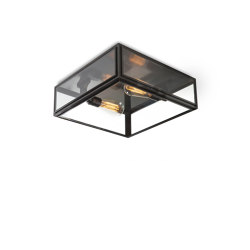 Lantern | Elm Ceiling Light - Large - Bronze & Clear Glass | Ceiling lights | J. Adams & Co