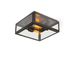 Lantern | Elm Ceiling Light - Small - Bronze & Clear Glass | Ceiling lights | J. Adams & Co.