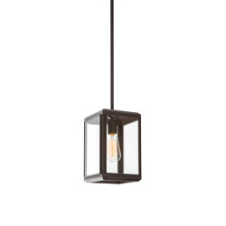 Lantern | Lilac Pendant 1 - Short - Bronze & Clear Glass | Suspended lights | J. Adams & Co