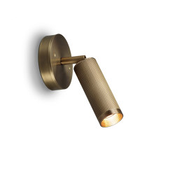 Spot | UnSwitched Wall Light - Antique Brass