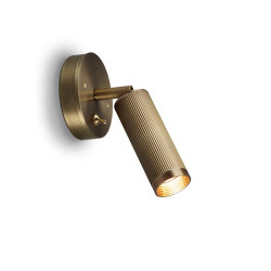Spot | Switched Wall Light - Antique Brass | LED lights | J. Adams & Co