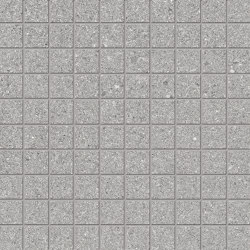 Grainstone Mosaico 3x3 Grey | Ceramic mosaics | EMILGROUP