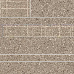 Grainstone Listelli Sfalsati Taupe | Ceramic flooring | EMILGROUP
