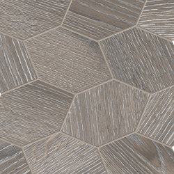 Provoak Decoro Turtle Grigio Spazzolato | Ceramic mosaics | EMILGROUP