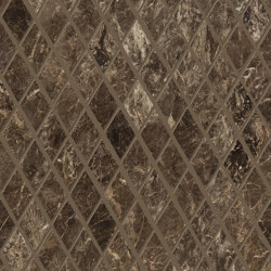 Tele di Marmo Decoro Losanghe XS Frappuccino Pollok | Ceramic mosaics | EMILGROUP