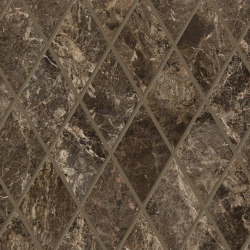 Tele di Marmo Decoro Losanghe XL Frappuccino Pollok | Ceramic mosaics | EMILGROUP