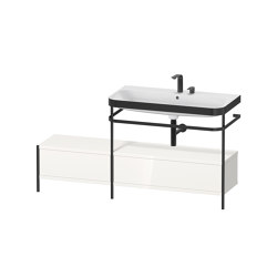 Happy D.2 Plus - Furniture washbasin c-bonded with metal console floor-standing | Lavabi | DURAVIT