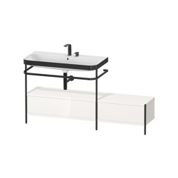 Happy D.2 Plus - Furniture washbasin c-bonded with metal console floor-standing | Waschtische | DURAVIT