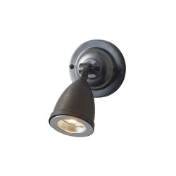 Whitby LED Spotlight mit Schirm, Integrierter Treiber, Patiniertes Messing | Wandleuchten | Original BTC