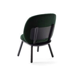Naïve Low Chair, green, velour | Armchairs | EMKO PLACE