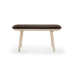 Naïve bench, 100 cm, brown, velour | Benches | EMKO PLACE